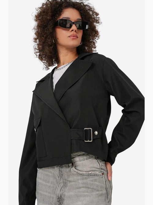 Trench-coat court à col portefeuille bdart - Kiabi Trench-coat court à col portefeuille bdart - Kiabi