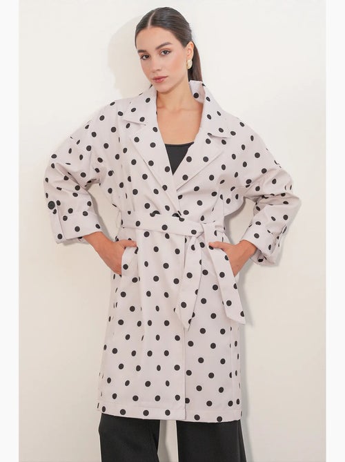 Trench-coat doublé à col portefeuille bdart - Kiabi