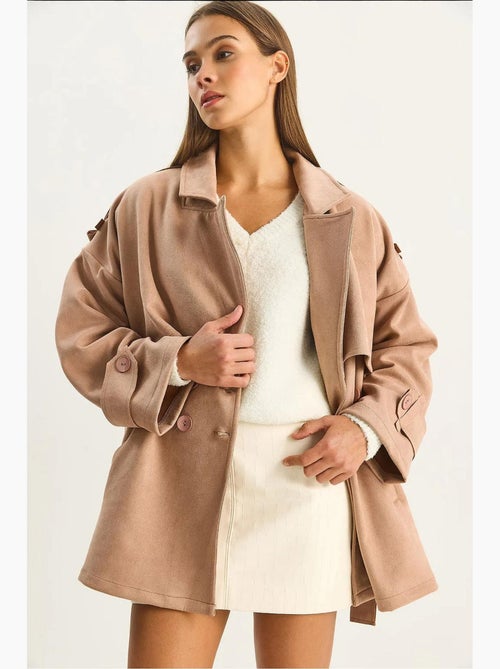 Trench-coat mi-long à double boutonnage lucci - Kiabi Trench-coat mi-long à double boutonnage lucci - Kiabi
