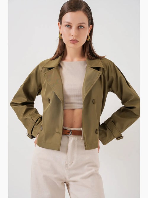 Trench court ceinturé bdart - Kiabi Trench court ceinturé bdart - Kiabi