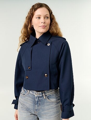 Trench court en coton