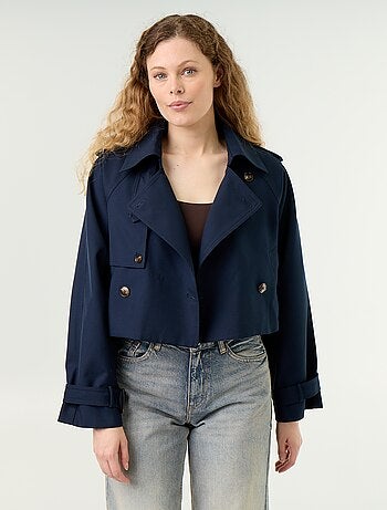 Trench court en coton
