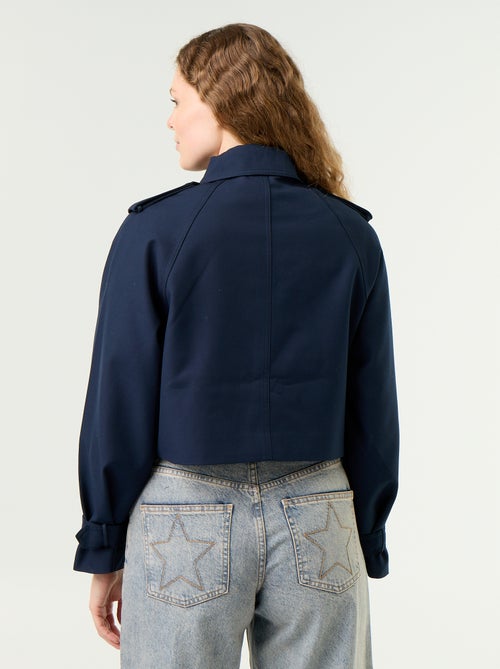 Trench court en coton - Kiabi