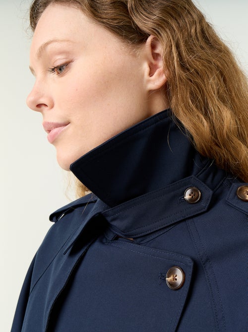 Trench court en coton - Kiabi