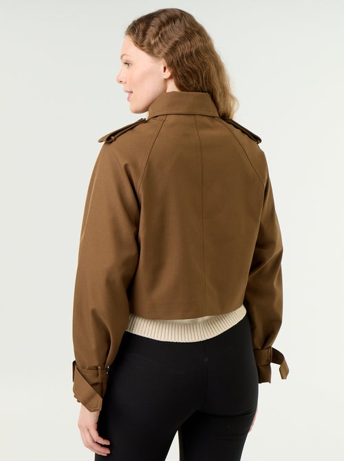 Trench court en coton - Kiabi
