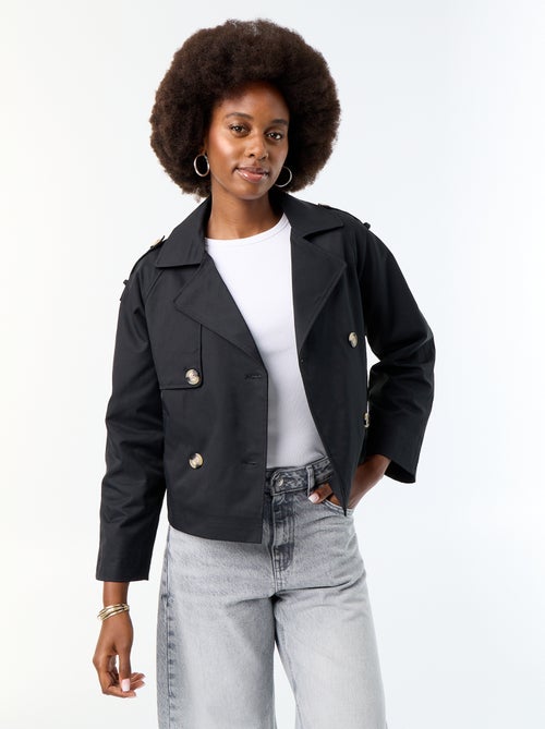 Trench court en coton - Kiabi