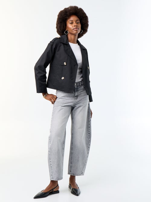 Trench court en coton - Kiabi