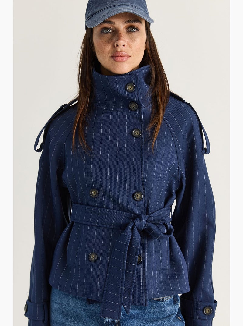 Trench femme lucci Bleu marine - Kiabi