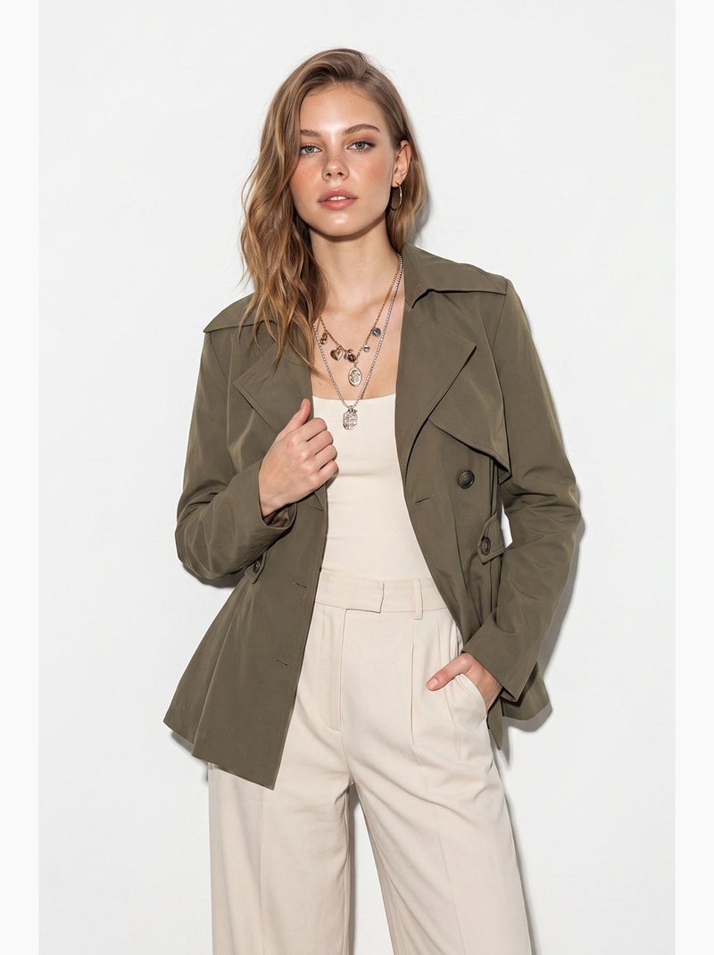 Trench femme lucci Kaki - Kiabi