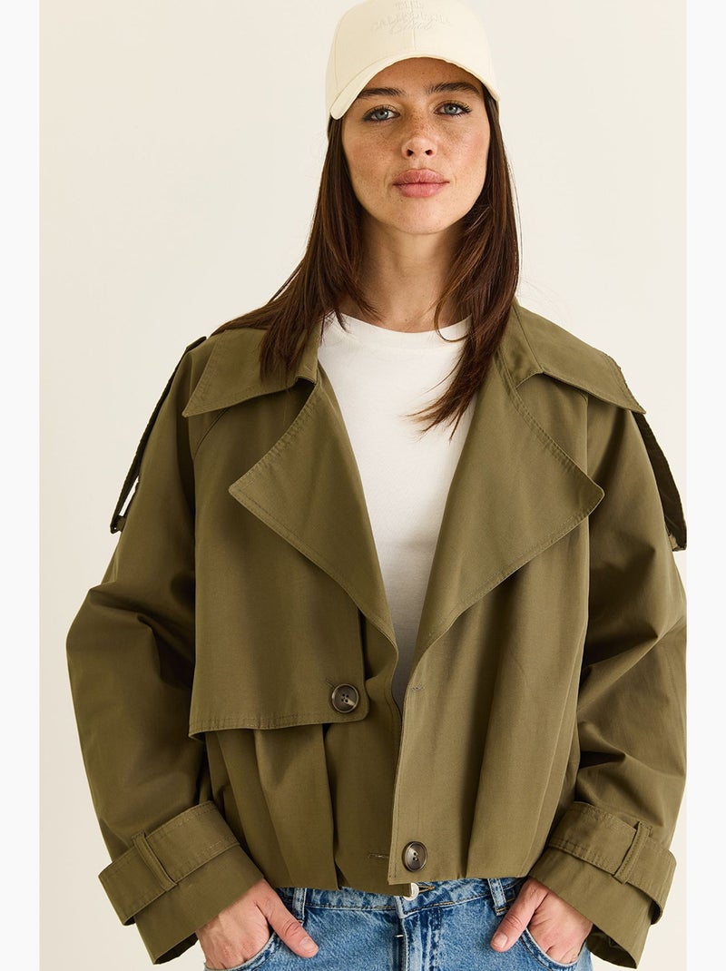 Trench femme lucci Kaki - Kiabi