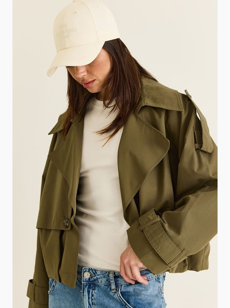 Trench femme lucci Kaki - Kiabi