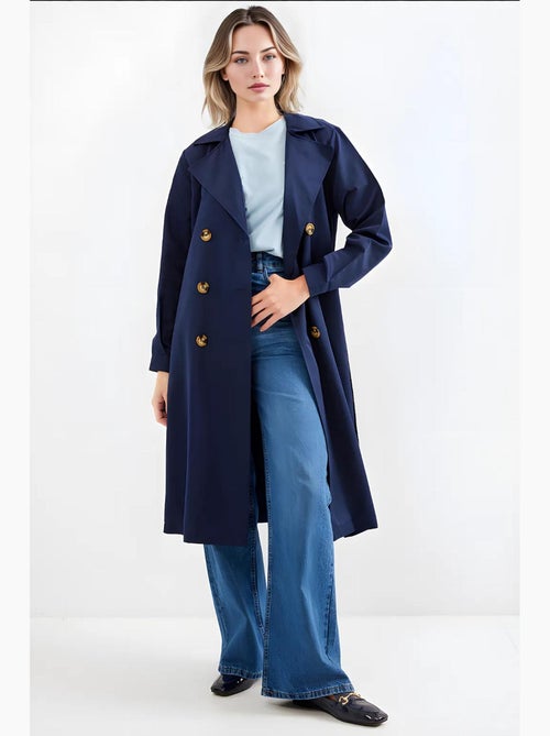 Trench long ceinturé bdart - Kiabi Trench long ceinturé bdart - Kiabi