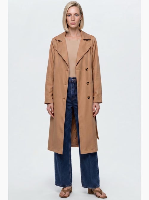 Trench long ceinturé bdart - Kiabi