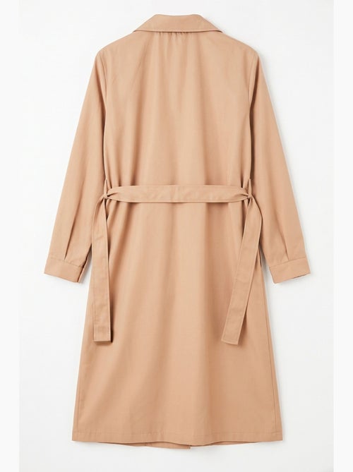 Trench long ceinturé bdart - Kiabi