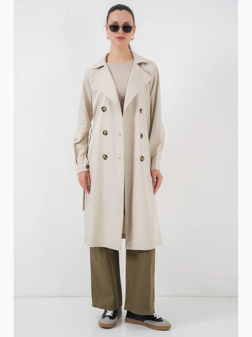 Trench long ceinturé bdart - Kiabi Trench long ceinturé bdart - Kiabi