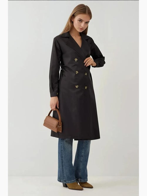 Trench long ceinturé bdart - Kiabi