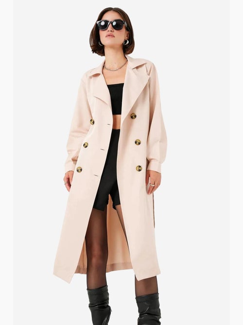 Trench long ceinturé bdart - Kiabi