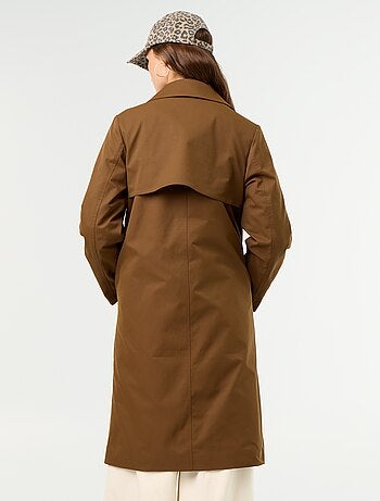 Trench mi-long doublure intérieure