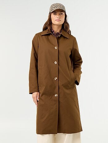 Trench mi-long doublure intérieure