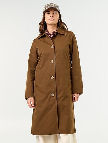 Trench mi-long doublure intérieure