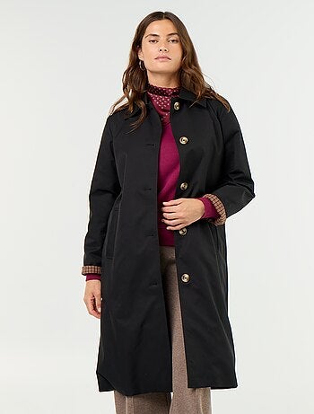 Trench mi-long doublure intérieure