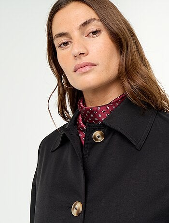 Trench mi-long doublure intérieure