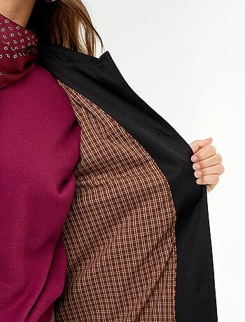 Trench mi-long doublure intérieure