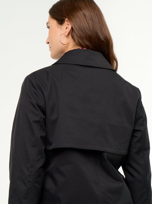 Trench mi-long doublure intérieure - Kiabi