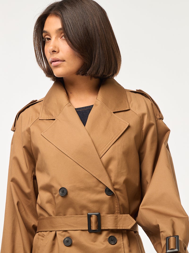 Trench mi-long léger Marron Femme Kiabi