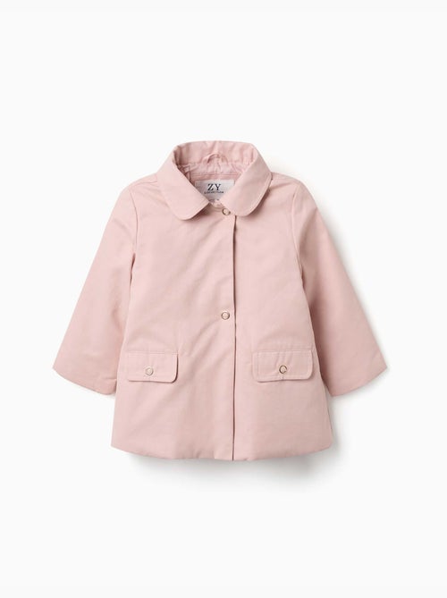 Trenchcoat met voering en afneembare capuchon - Kiabi