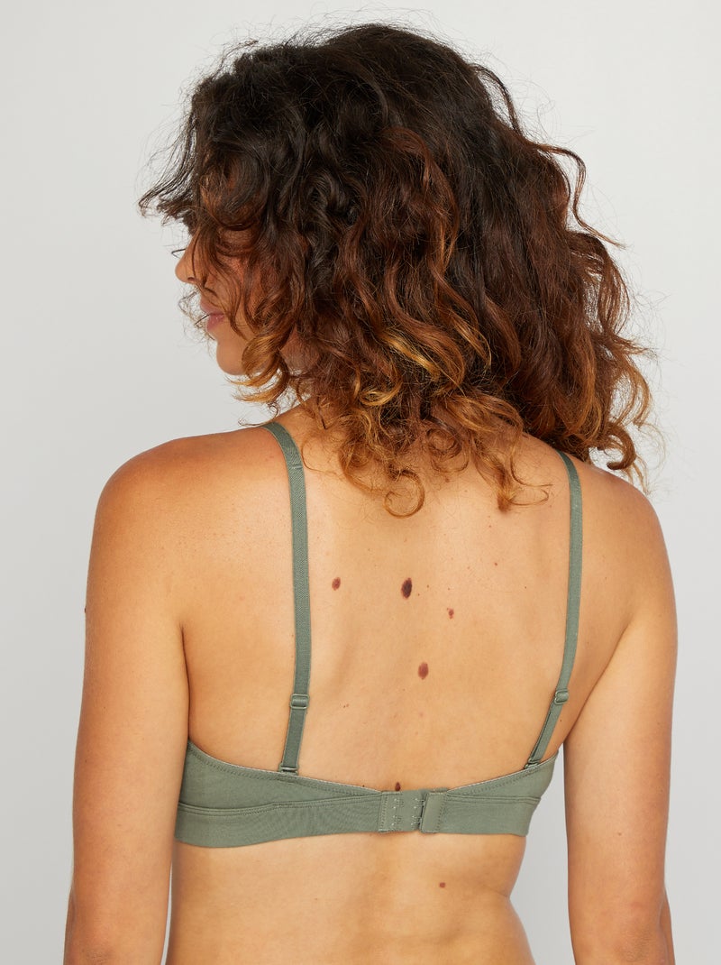 Triangelbeha met uitneembare vullingen GROEN - Kiabi