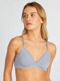 Triangelbeha zonder pads BLAUW - Kiabi