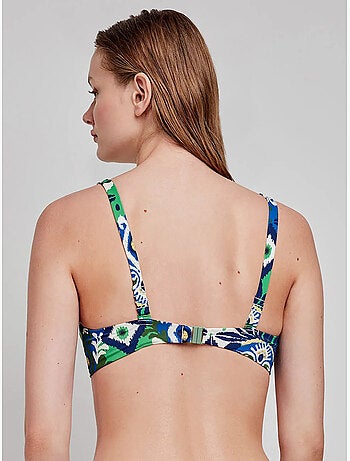 Tribale print driehoekige bikini top