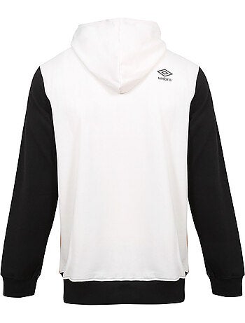 Tricolore herenhoodie met kangoeroezak en logo 1224770
