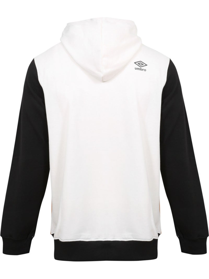 Tricolore herenhoodie met kangoeroezak en logo 1224770 Wit - Kiabi