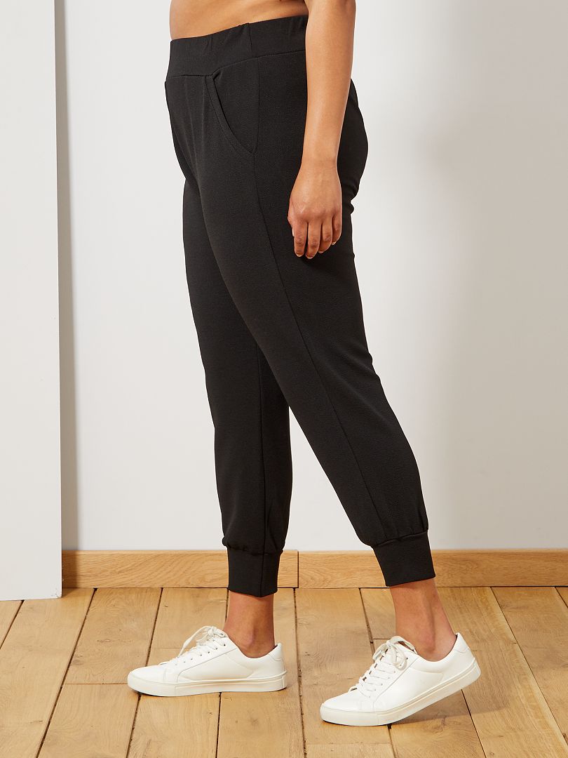 Gina Tricot Broek met structuurmotief, model ‘Maia’ in zwart online kopen | P&C