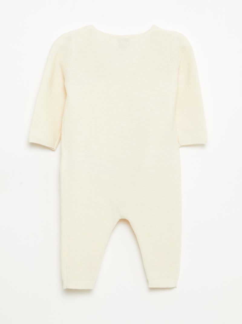 Tricot combi met overslagsluiting Wit - Kiabi