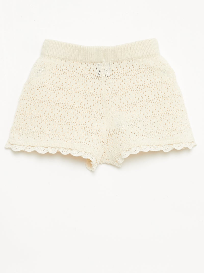 Tricot short Wit - Kiabi