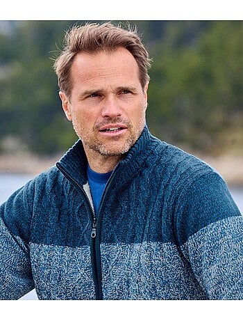 Tricotjack met sherpavoering mountain - atlas for men