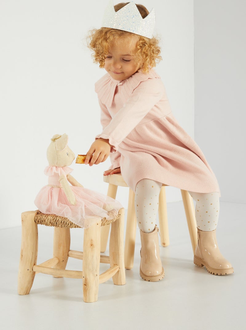 Tricotjurk met fantasiekraagje ROSE - Kiabi