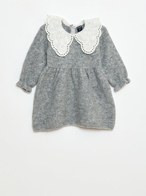 Tricotjurkje met Peter Pan-kraagje - Kiabi