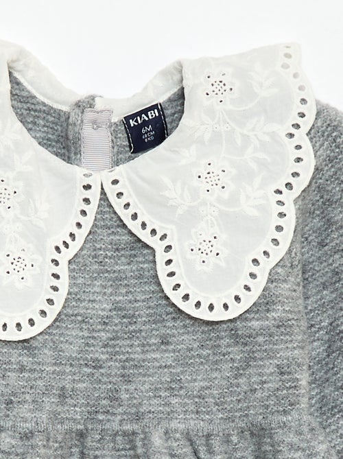 Tricotjurkje met Peter Pan-kraagje - Kiabi