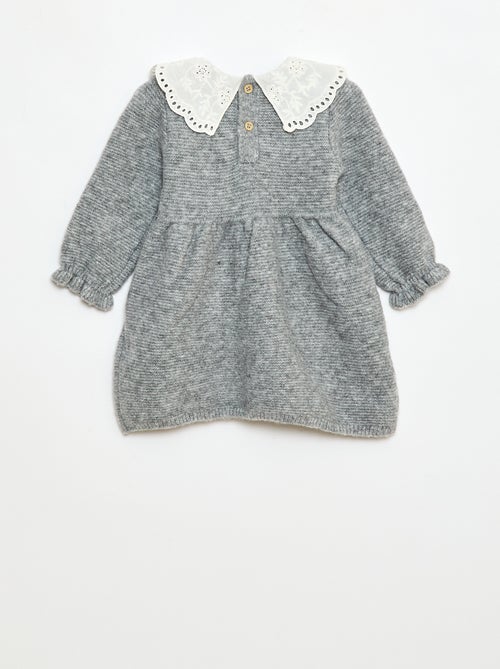 Tricotjurkje met Peter Pan-kraagje - Kiabi