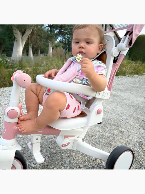 Tricycle bébé évolutif - siège pivotant 360°, vélo enfant, draisienne roues eva increvables, pliable - Kiabi Tricycle bébé évolutif - siège pivotant 360°, vélo enfant, draisienne roues eva increvables, pliable - Kiabi