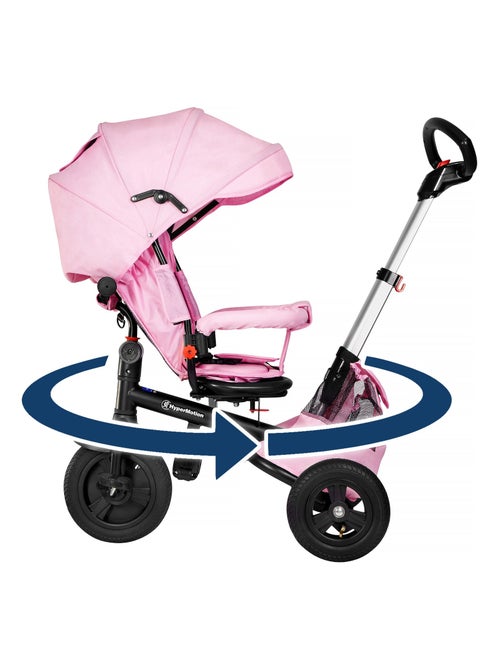 Tricycle enfant 1-5 ans max 25 kg, poussette habillage pluie, roues pompées, siège pivotant, pliante - Kiabi Tricycle enfant 1-5 ans max 25 kg, poussette habillage pluie, roues pompées, siège pivotant, pliante - Kiabi