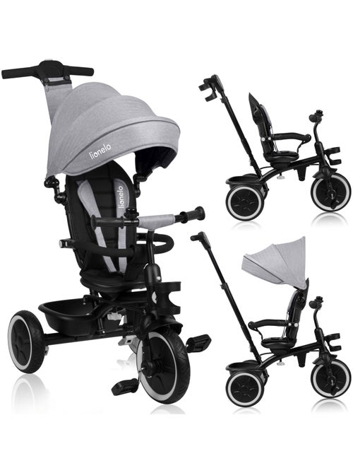 Tricycle évolutif 2en1 LIONELO Berry - Poussette velo - De 9 mois - Sonnette et Porte-gobelet - Kiabi Tricycle évolutif 2en1 LIONELO Berry - Poussette velo - De 9 mois - Sonnette et Porte-gobelet - Kiabi