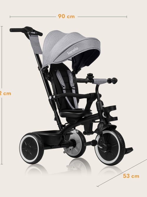 Tricycle évolutif 2en1 LIONELO Berry - Poussette velo - De 9 mois - Sonnette et Porte-gobelet - Kiabi Tricycle évolutif 2en1 LIONELO Berry - Poussette velo - De 9 mois - Sonnette et Porte-gobelet - Kiabi