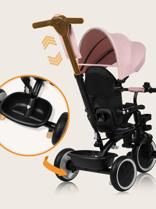 Tricycle évolutif 2en1 LIONELO Berry - Poussette velo - De 9 mois - Sonnette et Porte-gobelet - Kiabi Tricycle évolutif 2en1 LIONELO Berry - Poussette velo - De 9 mois - Sonnette et Porte-gobelet - Kiabi