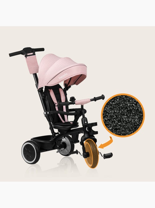Tricycle évolutif 2en1 lionelo berry - poussette velo - de 9 mois - sonnette et porte-gobelet - Kiabi