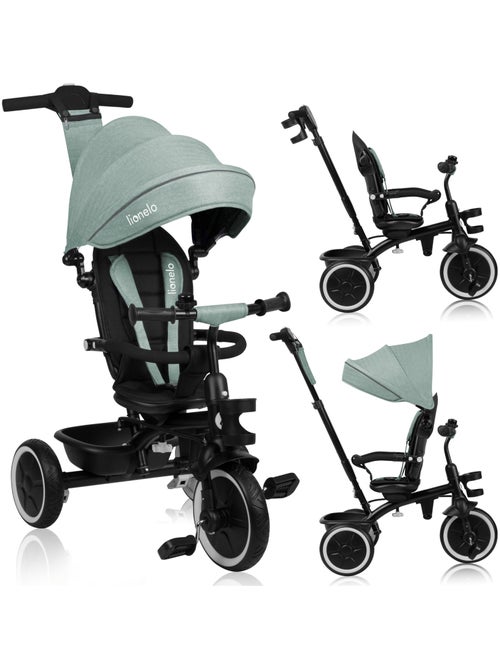 Tricycle évolutif 2en1 LIONELO Berry - Poussette velo - De 9 mois - Sonnette et Porte-gobelet - Kiabi Tricycle évolutif 2en1 LIONELO Berry - Poussette velo - De 9 mois - Sonnette et Porte-gobelet - Kiabi